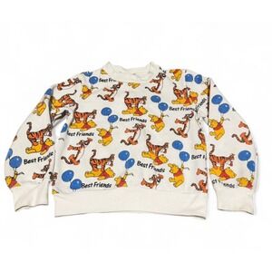 Vintage Disney Store Winnie the Pooh & Tigger Best Friends Kids Sweatshirt 4/5